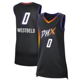Women's Phoenix Mercury Kathryn Westbeld Black 2024 Rebel Edition Jersey